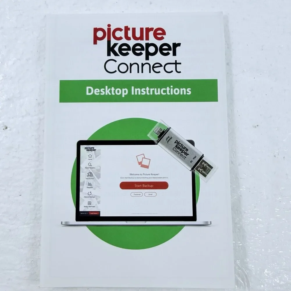 Picture Keeper Connect 32GB Photo Backup Drive iPhone Android Computer New